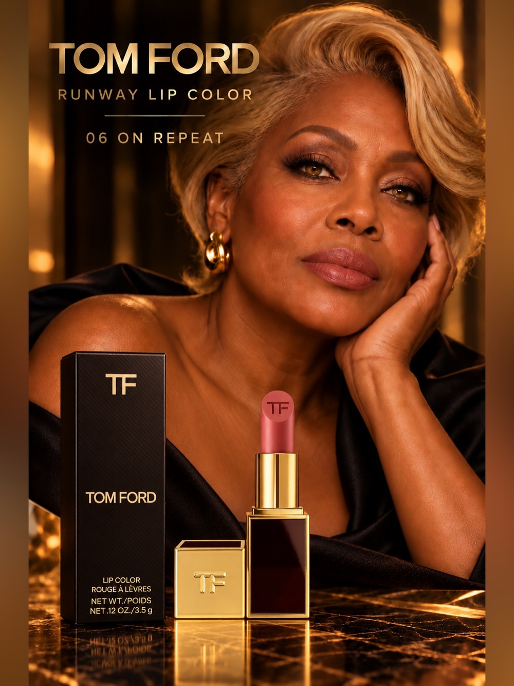 Tom Ford Lip Color 06 On Repeat - Dusty Rose